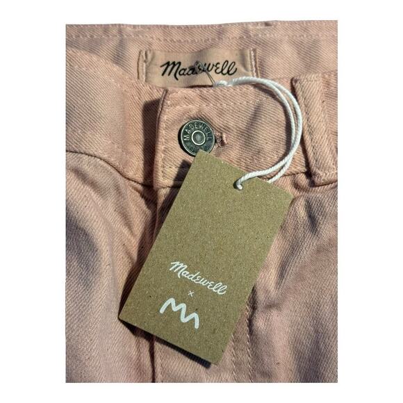 NEW Madewell x MN Dye Studio Pink Perfect Vintage Wide-Leg Carpenter Jean Size 8 - Picture 4 of 9